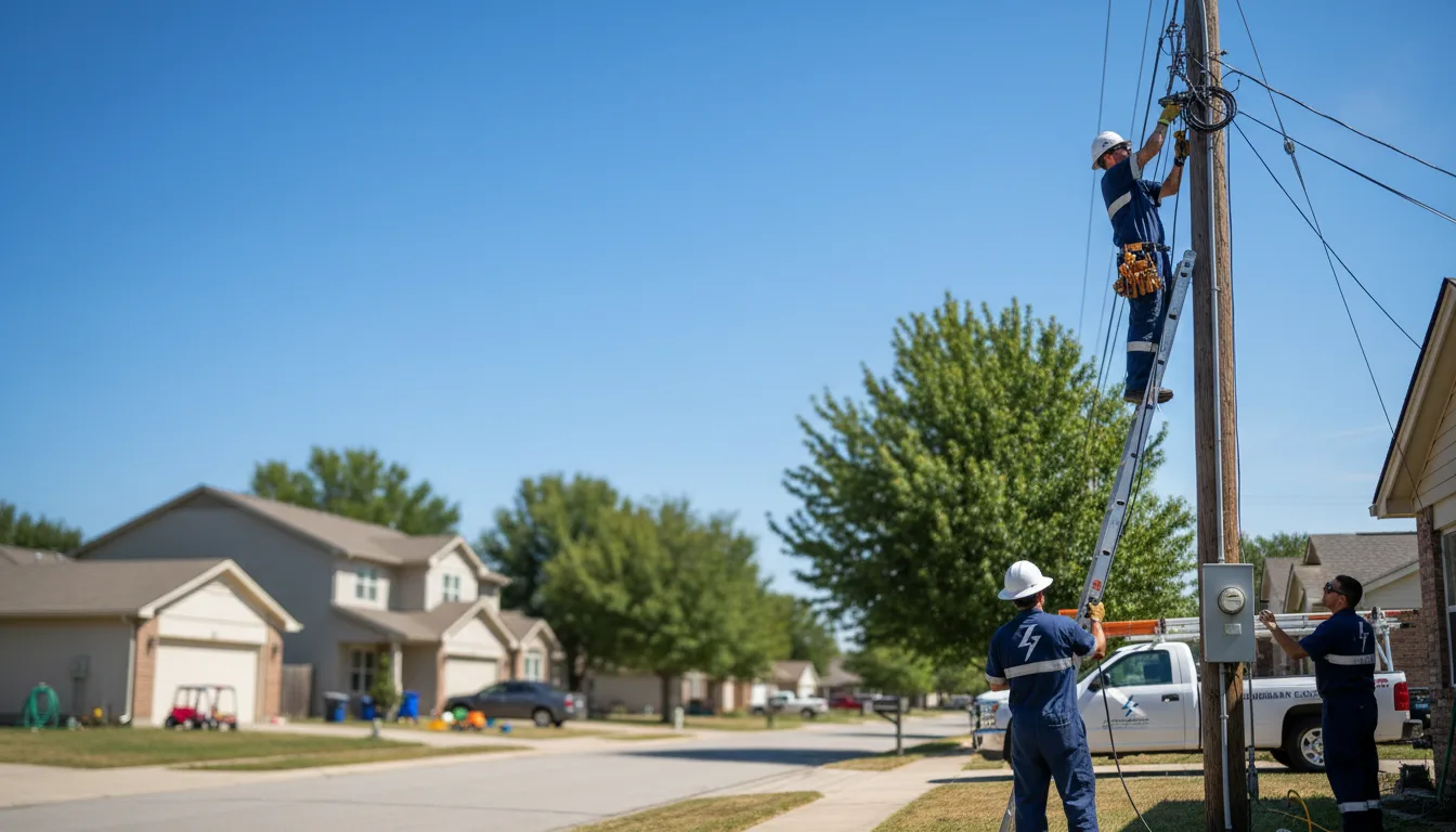 Residential electrician providing installation services in Derby, NY